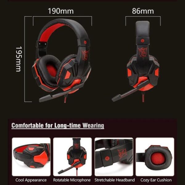 Wired Gaming Headset with microphone - Image 3