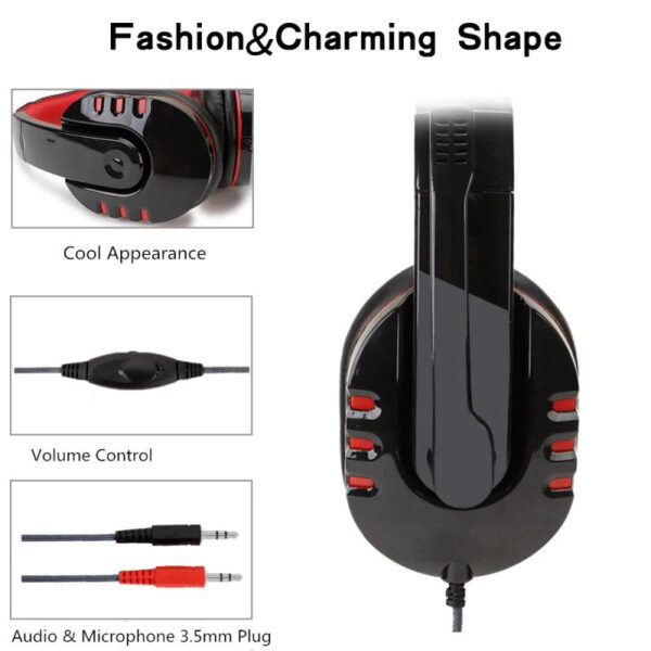 Wired Computer Gaming Headphones With Microphone  Game Packaging GM003 - Image 3